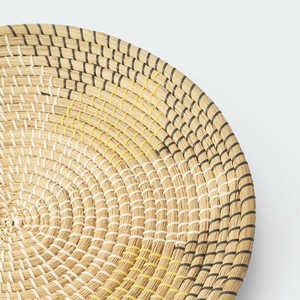 Ensemble de décoration de panier mural en jonc de mer à motifs floraux et en spirale élégants Accents muraux élégants - Product Image 6