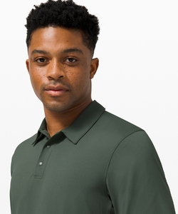 Polos de golf tactiques 3D pour hommes Maillot à manches courtes à séchage rapide 100% polyester Design solide Techniques brodées - Product Image 4