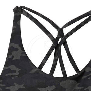Soutien-gorge de sport pour femme de haute qualité, taille XL, pour la gym, le fitness, le yoga, couleur unie, léger, respirant, taille plus, en spandex/polyester - Product Image 5