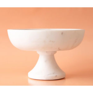 Bol à fruits en marbre naturel blanc moderne sculpté à la main bol de service en pierre de luxe pour la cuisine à domicile pour la décoration de mariage - Product Image 5