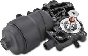 ตัวกรองน้ำมันเครื่องพร้อมเทอร์โมสตัทสำหรับรถยนต์ออดี้ A6 A7 A8 Q5 Q7 ปี 2013-2016 และโฟล์คสวาเกน ทัวเร็ก เครื่องยนต์ดีเซล 3.0L <span class=keywords><strong>TDI</strong></span> V6 รุ่น 059115389P - Product Image 3