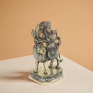 18 cm Sri Durga Ambey Maa Statue en laiton pour mariage et Diwali Statue Maa artisanale - Product Image 2