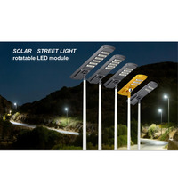 Lampu Jalan LED Tenaga Surya IP66 50W/60W Bersertifikasi ROHS Pembukaan Tanpa Alat Perbaikan Portabel di Tempat Lampu Penerangan Jalan