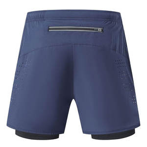 กางเกงขาสั้นฝึกซ้อมแบบ2 in 1สองชั้นสำหรับผู้ชายสร้างมาเพื่อความคล่องตัวและรองรับประสิทธิภาพ - Product Image 2