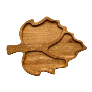 Bol de service moderne en bois pour casse-croûte et noix Plateau à fruits secs à motif floral solide Décoration intérieure Ustensiles de cuisine Article cadeau - Product Image 5