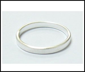 เงิน 925 ขอบสี่เหลี่ยมเล็ก ๆ ออกแบบแหวนโรงงานขายส่งเครื่องประดับในประเทศไทย - Product Image 1