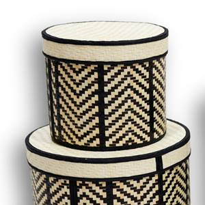 Cesta de jacinto de agua y algas marinas hecha a mano Artex Dong Thap para almacenamiento de cocina y exhibición de artesanías naturales decorativas - Product Image 3