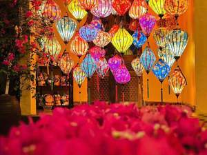 Farol de Seda de Hoi An de Alta Calidad, Farol de Seda de Bambú de Hoi An, Farol de Seda Tradicional con Logotipo Personalizado, Farol de Bambú de Vietnam - Product Image 2