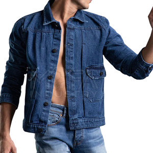 High Quality Vintage 100% Cotton Jeans Jacket for Men Fashionable Comfortable Quick Dry Breathable Outerwear for Any Casual Look - Product Image 1