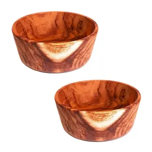 ชามสลัดทำจากไม้กะลามะพร้าวเป็นมิตรต่อสิ่งแวดล้อมทำด้วยมือสไตล์คลาสสิกสำหรับร้านอาหารโรงแรมบ้านและห้องครัว - Product Image 4