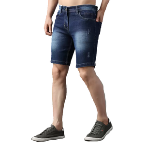 2024 Premium hommes Denim jean Shorts conception personnalisée coton lavé élégant décontracté à la mode pantalon orienté vers l'exportation - Product Image 4