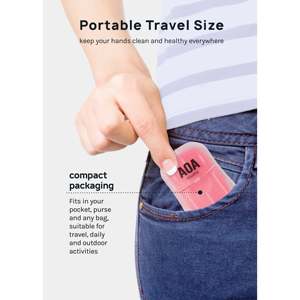 A3shop AOA Fogli di Sapone per Mani alla Rosa Prodotti da Bagno Eleganti - Product Image 4