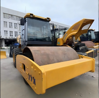 Compacteur de sol hydraulique d'occasion XS203J |   Rouleau vibratoire à tambour en acier simple de 20 tonnes pour projets routiers, équipement lourd