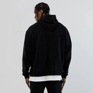 เสื้อฮู้ดซิปผู้ชายคุณภาพสูง ผ้าฟลีซผสมโพลีเอสเตอร์/คอตตอน สำหรับฤดูหนาว ทรงครอป พร้อมลายปัก - Product Image 3