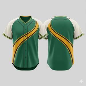 Uniformes de Béisbol Estampados Premium Unisex, Colores Personalizados y Bordado, 100% Poliéster, Secado Rápido, Transpirable, Cuello en V - Product Image 4