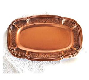 Élégant Toutes Les Formes Doré Argent Cuivre Métal Plateau De Service Plateau Brillant Poli Pour Hôtel Restaurant Maison Cadeau Festival - Product Image 6