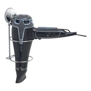 Soporte para secador de pelo de cromo pulido para montar en la pared, 10,7x12x22 cm, suministros para baño y aseo HO52 13 - Product Image 3