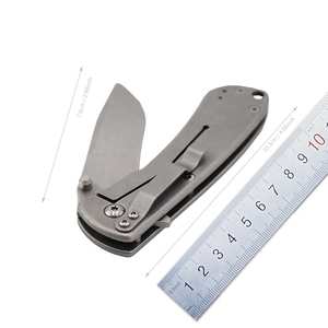 Navaja de bolsillo plegable personalizada EDC para caza al aire libre, navaja personalizada MOQ bajo - Product Image 3