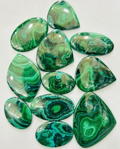 Colgante de cabujón de malaquita Natural de grado AAA +, diseños creativos personalizados de alta calidad, piedras preciosas sueltas para la fabricación de joyas - Product Image 2