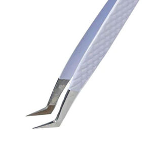 Pince à épiler de qualité supérieure en acier inoxydable anti-magnétique avec poignée confortable pour extensions de cils, prix d'usine pour marque privée - Product Image 2