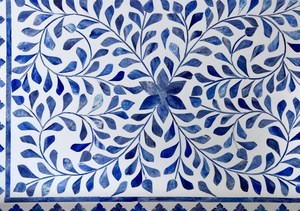 ถาดเสิร์ฟงานฝีมือสุดหรูหราประดับด้วยกระดูกฝังลายดอกไม้ ดีไซน์ทันสมัยสำหรับตกแต่งห้องครัว - Product Image 2