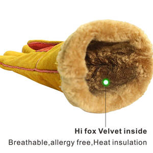 Gants de sécurité en cuir, double paume en cuir de vache, gants de travail industriels, gants de protection pour mécaniciens, gants de soudage à vendre - Product Image 3