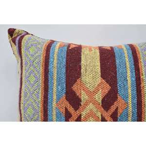 Cojín de lino tejido de almohada de lana geométrica bohemia de lujo de 18x18 con patrón cuadrado Vintage para decoración de hogar y sofá granate - Product Image 2