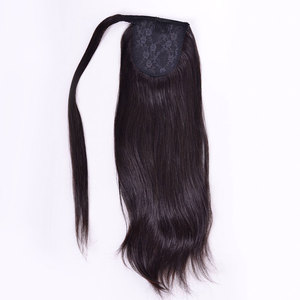 100% VIRGIN RAW SINGLE DONOR <b>HAIR</b> <b>PONY</b> TAIL <b>HAIR</b> <b>EXTENSIONS</b> BEST TEMPLE <b>HAIR</b> <b>EXTENSIONS</b> LONG LASTING NO TANGLING NO SHEDDING - Product Image 1