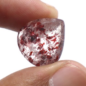 Cabujón de piedra de corte facetado de rutilo de Super Seven Amethyst Natural de 18 quilates Tamaño de piedra de corte de lepidocrocita de Super Seven 18X16MM - Product Image 2