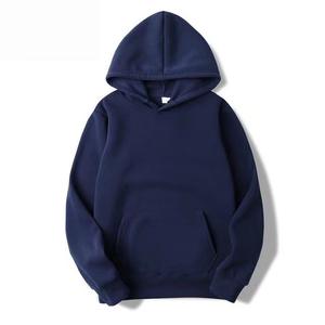 Sudadera con capucha de gran tamaño pesada de lana gruesa en blanco de algodón 100% al por mayor para hombre sudaderas con capucha bordadas sueltas de gran tamaño - Product Image 4