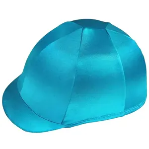 Groothandel Effen Kleuren Paardenrennen Paardensport Helm Covers Voor Deur Sporthelm Cover Polyester Nylon Stof