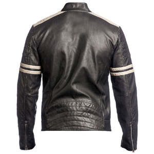 CE Approved Unisex <b>Motorcycle</b> Leather Racing Jacket Windproof <b>Protective</b> Motorbike Riding <b>Gear</b> OEM Factory Custom Adult All - Product Image 3