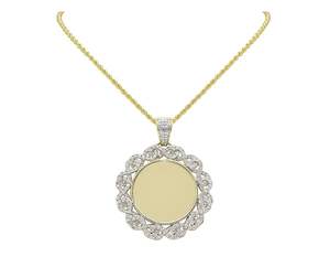 Élégant S925 Argent Avec Moissanite Pierres Personnalisé Photo Mémoire Pendentif Cadeau Parfait pour Hommes Femmes Anniversaire De Mariage Anniversaire - Product Image 3