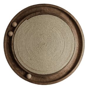 ที่เกาไม้รูปทรงกลมพร้อมลูกบอลขนาดเล็กของเล่นสัตว์เลี้ยงสำหรับแมวและสุนัขจากเวียดนามอุปกรณ์เสริมสุดคุ้ม - Product Image 3