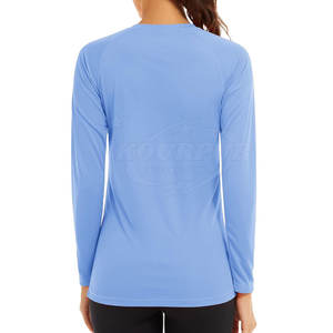 Camisa de compresión de secado rápido Rash Guard de manga larga para mujer - Product Image 2