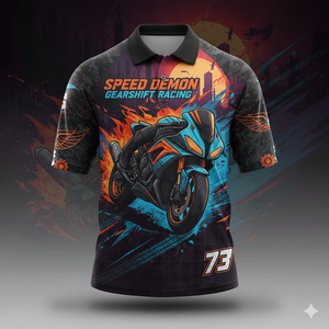 Polo t-shirts en polyester imprimé par sublimation personnalisée col manches courtes impression complète grande taille 180g toutes saisons quantité minimale de commande bas - Product Image 6