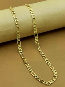 Venta al por mayor 14K 18K 24K Micro Gold Plated Figaro Chain, Modern Chain Design, Figaro Style Chain, Fashion Chain, Brass Gold Chain. - Product Image 2