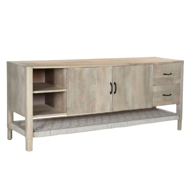 Sideboard koleksi tali tenun furnitur ruang tamu ruang makan desainer kualitas terbaik Modern Natural Finish mewah