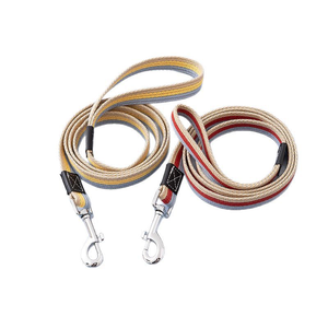 Gran oferta, juego de correa de lona duradera de alta calidad para mascotas, herramienta de entrenamiento para perros de liberación rápida con bufanda de piel, decoraciones de remache de encaje - Product Image 1