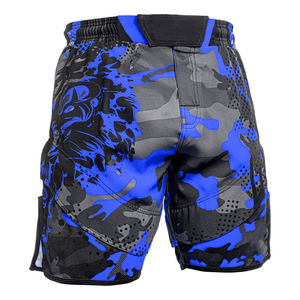 Pantalones cortos de lucha MMA con sublimación personalizada con pretina antideslizante Material de secado rápido Ideal para competiciones BJJ Muay Thai y MMA - Product Image 4