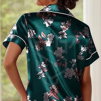 Ropa de dormir de lana transpirable de 2 piezas diseñada a medida para mujer, ropa de invierno y verano con logotipo, suministro al por mayor