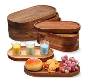 Fabricante nuevo diseño hecho a mano mango madera plato para servir comida personalizado decorativo hecho a mano mango madera plato para servir - Product Image 5