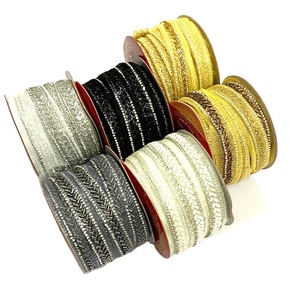 2023 Best Selling Wedding Dress Lace Beads Sequins Embroidered Beaded <b>Crystal</b> Trim Golden Silver Black Color Deals in Wholesale - Product Image 1