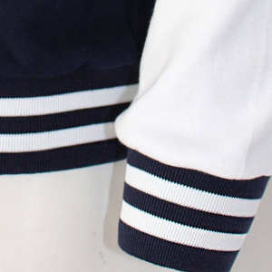 Custom Men's Wool Letterman Varsity Jacket <b>Stand</b> Collar Front Logo College Baseball Printing DDP Shipping - Product Image 4