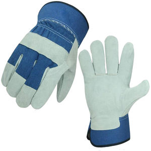 Vente en gros Gants de travail en cuir très résistants en cuir de vachette personnalisés avec logo Protection des mains Gants de sécurité en cuir pour hommes - Product Image 1