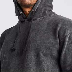 Chándales de lavado ácido para hombre al por mayor, ropa de entrenamiento informal y deportiva para hombres de gran tamaño, chándales de lavado ácido de alta calidad - Product Image 5