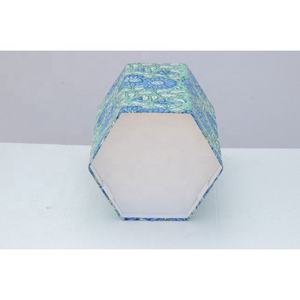 Poubelle indienne faite à la main à imprimé floral Poubelle décorative en papier Poubelle à carton imprimé Poubelle à la maison Stockage des ordures Maison - Product Image 5