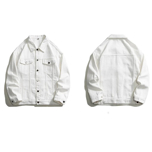 High Quality 2026 Men's Casual Denim <b>Jacket</b> Factory Wholesale Custom Designer Button Decoration Washed Technique Light Autumn - Product Image 2