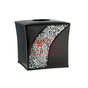 Caja de pañuelos MEtak Fisnihed de esmalte blanco Boz de pañuelos de metal más vendido de alta calidad a precio barato - Product Image 6