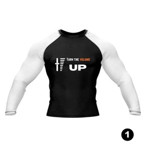 Rashguard personnalisé imprimé par sublimation, Rashguard MMA, Rushguard BJJ, Rashguard MMA OEM pour hommes, Rashguard à manches courtes - Product Image 3